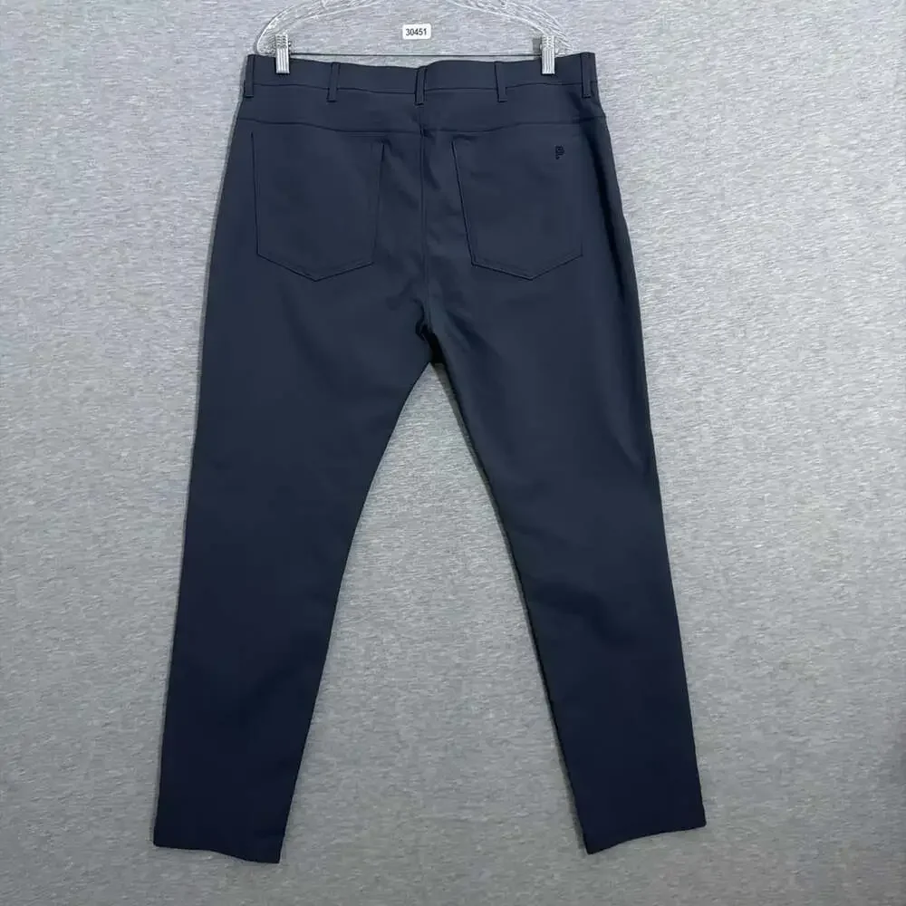 Public Rec Men's Size 36/34 Gray Work Day Slim Straight Fit Tech Pants